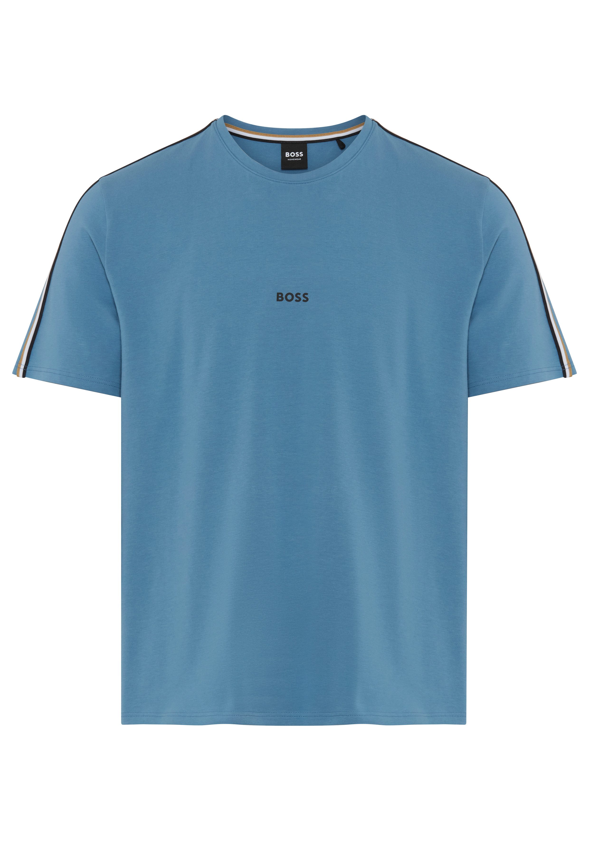 BOSS T-Shirt Unique aus elastischer Baumwolle mit Tape-Details, regular fit