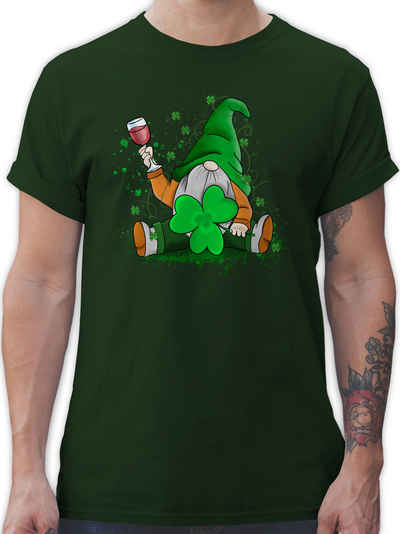 Shirtracer T-Shirt Leprechaun Irish Pub Irland Wein St. Patricks Day