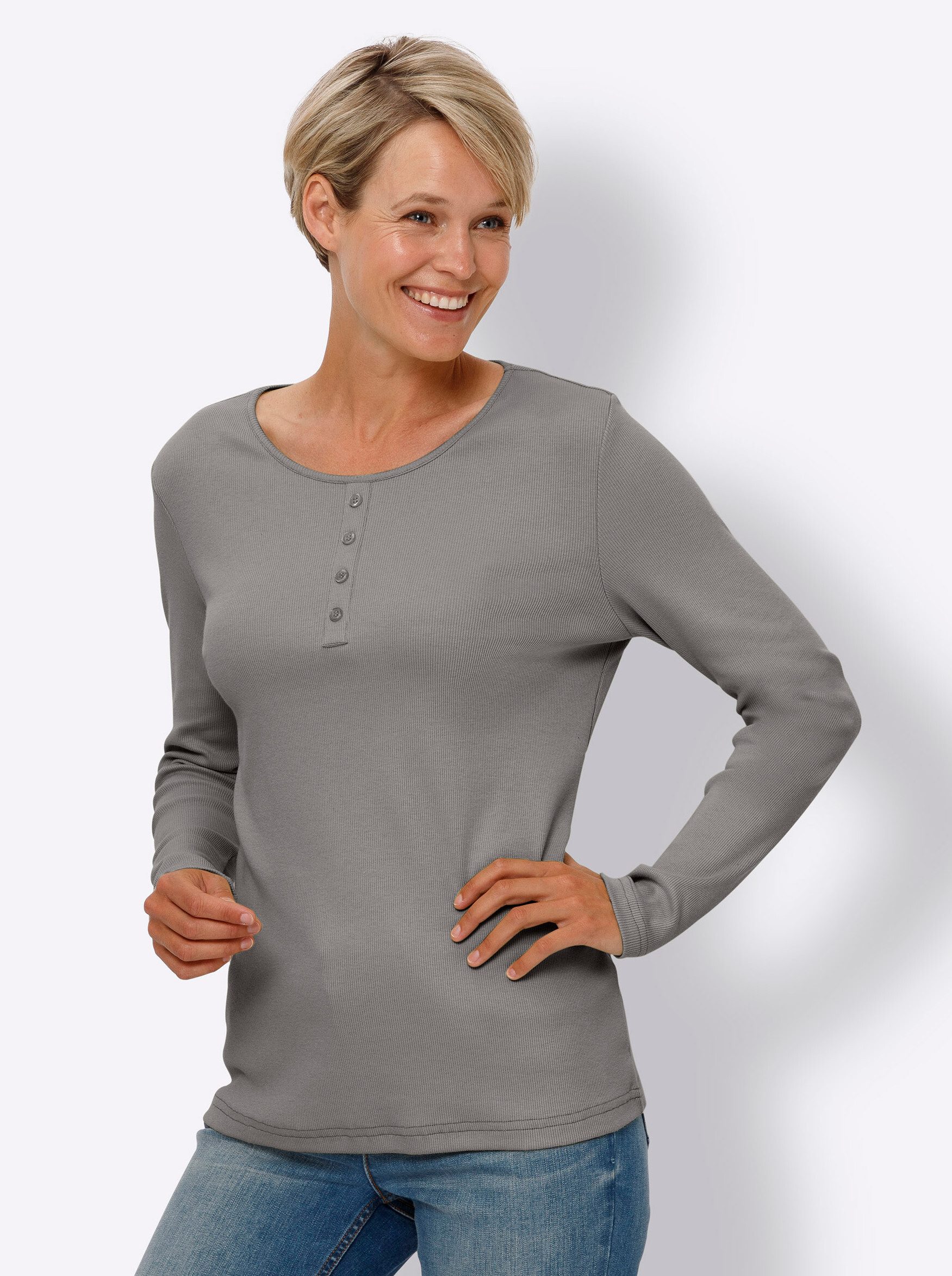 Sieh an! T-Shirt Langarmshirt günstig online kaufen