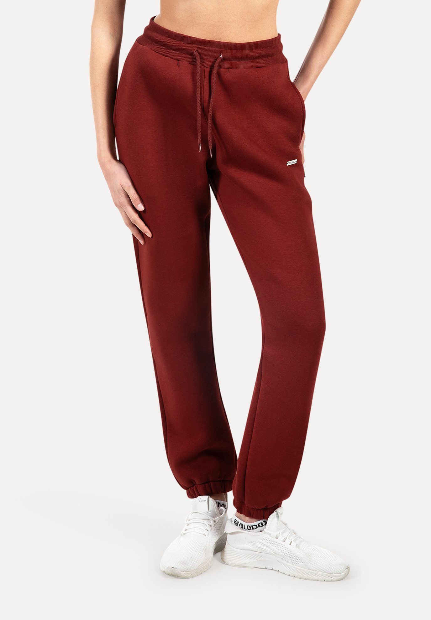 Smilodox Jogginghose Laurena, Regular Fit Sweathose mit Kordelzug am Bund, günstig online kaufen