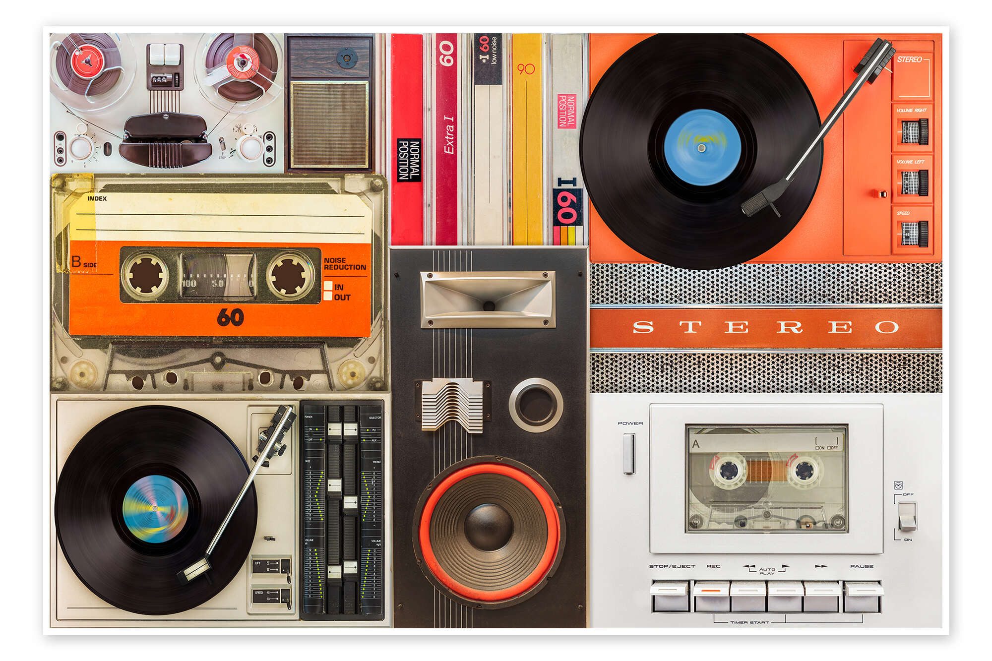 Posterlounge Wandbild I Love Music, Martin Bergsma, erhältlich als Poster, Leinwandbild, Wandsticker oder Acrylglasbild