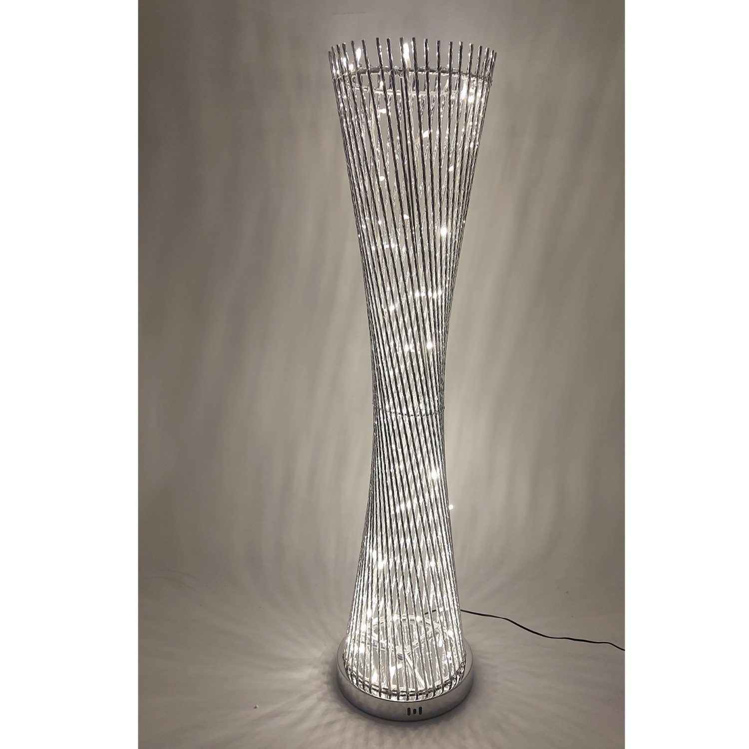 formano Stehlampe Draht, LED, LED Lichterkette, Weiß, Gedreht, H: 100cm