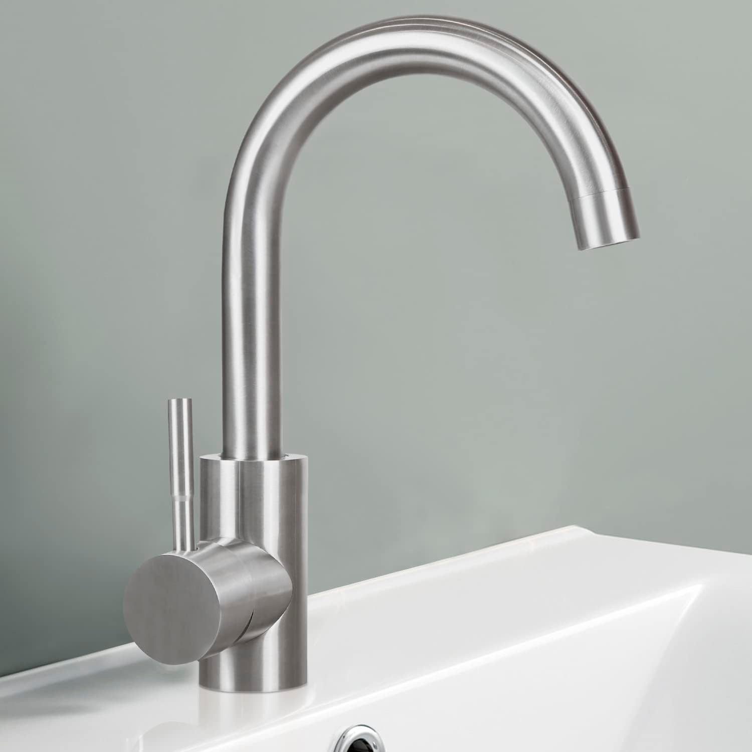 Nettlife Waschtischarmatur Hochdruck Badarmatur Waschbecken 360°Drehbar günstig online kaufen