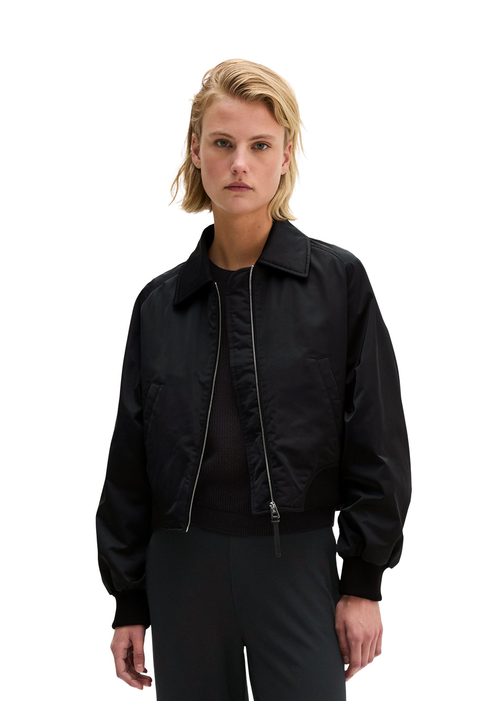 Marc O'Polo Blouson im Aviator-Stil regular aus recyceltem Shiny-Polyester-Twill