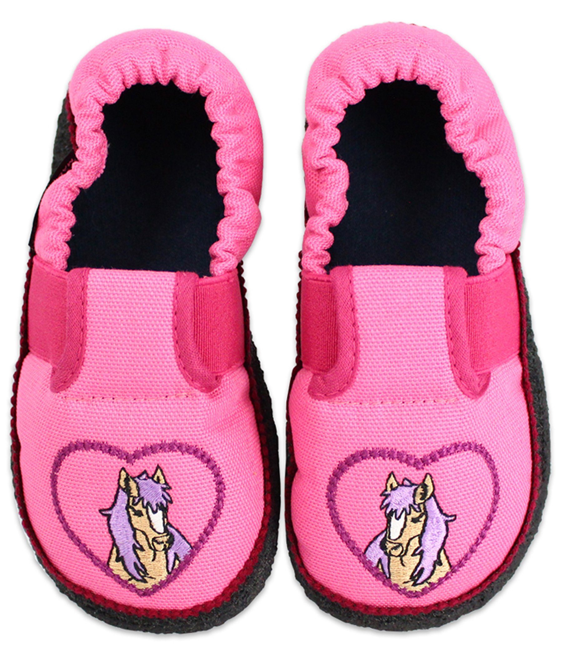 Beck Baumwollslipper Pferdchen Hüttenschuhe | Hüttenschuhe