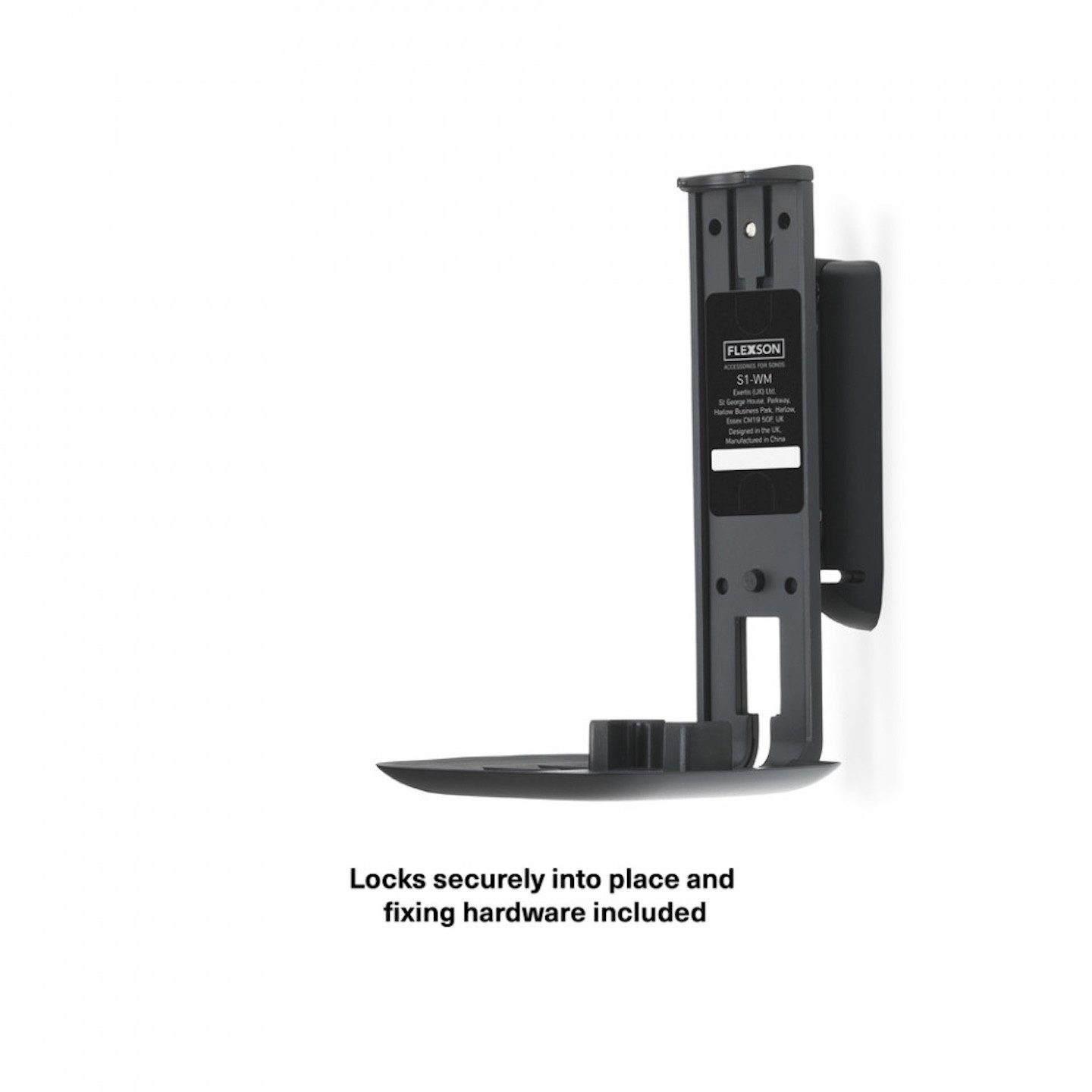 Flexson Lautsprecher-Wandhalterung Flexson One/One SL/Play:1 Wandhalterung FLXS1WM1021 Schwarz, (Fortschrittliche Schwenk-Neige-Funktionalität)