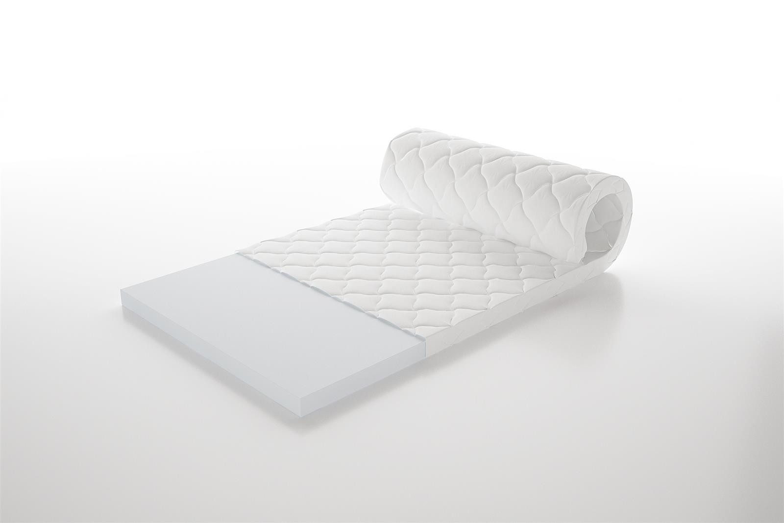 VIVENTE Möbel, Topper KOMFORT 140 x 200 cm Höhe 6 cm MICROFASERBezug 4