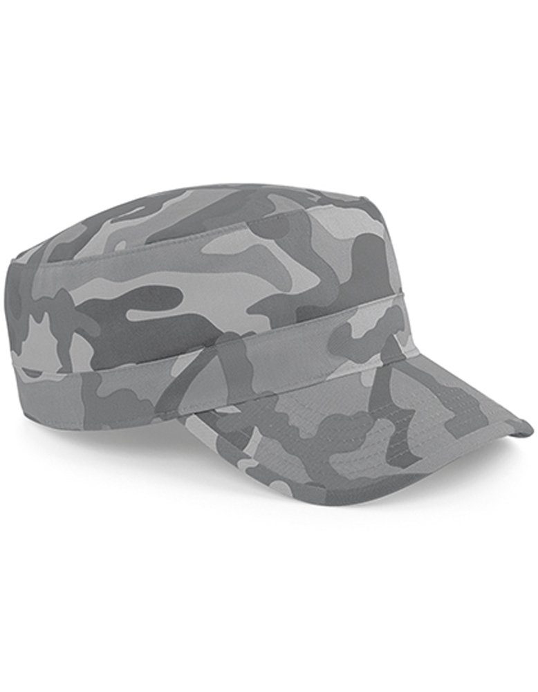 Beechfield® Army Cap Camouflage Cuba Kappe Gebogener Schirm Arctic Camo