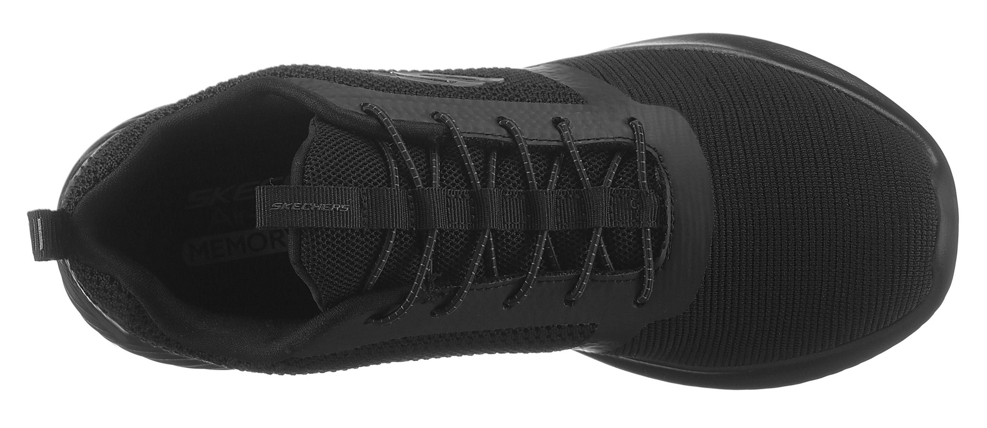 schwarz leichter BOUNDER Skechers mit Slip-On Laufsohle Sneaker