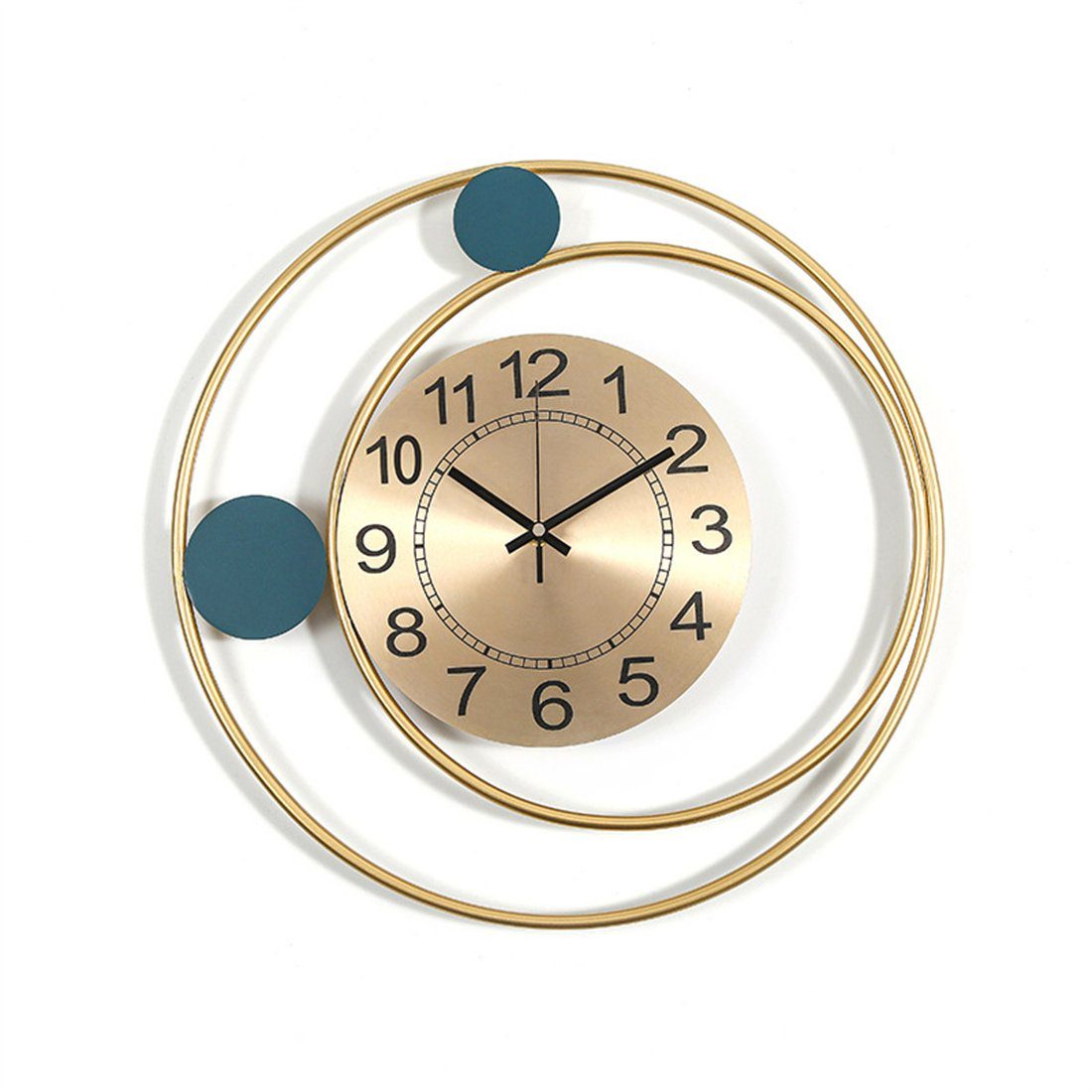 DÖRÖY Eisen, kreative Uhr dekorative aus moderne runde Wanduhr Wanduhr, Wanduhr 42cm