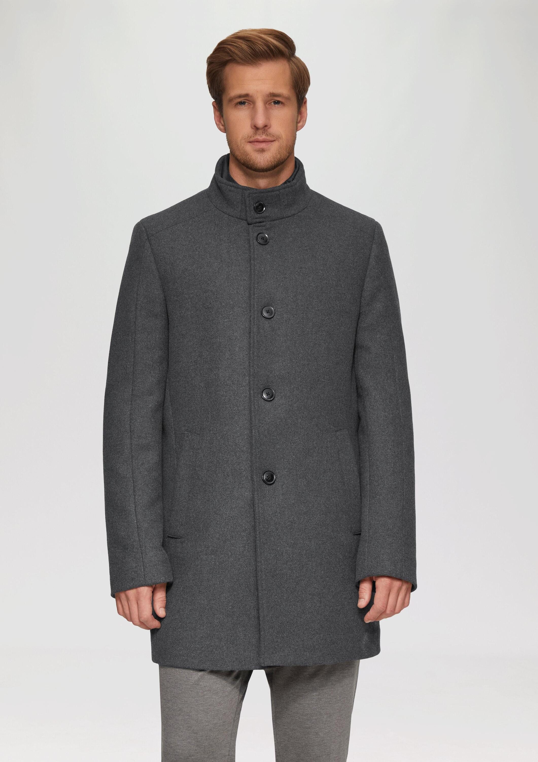 s.Oliver Wintermantel Outdoor-Mantel Mantel aus Wollmix mit fixiertem Stepp günstig online kaufen