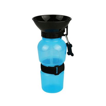 Retoo Trinkflasche Hund Trinkflasche Wasserflasche Unterwegs Wassernapf Trinknapf, 500 ml Tragbare Hundetrinkflasche für Unterwege