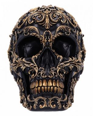 Horror-Shop Dekoobjekt Renaissance Totenkopf Black & Gold als Gothic Deko