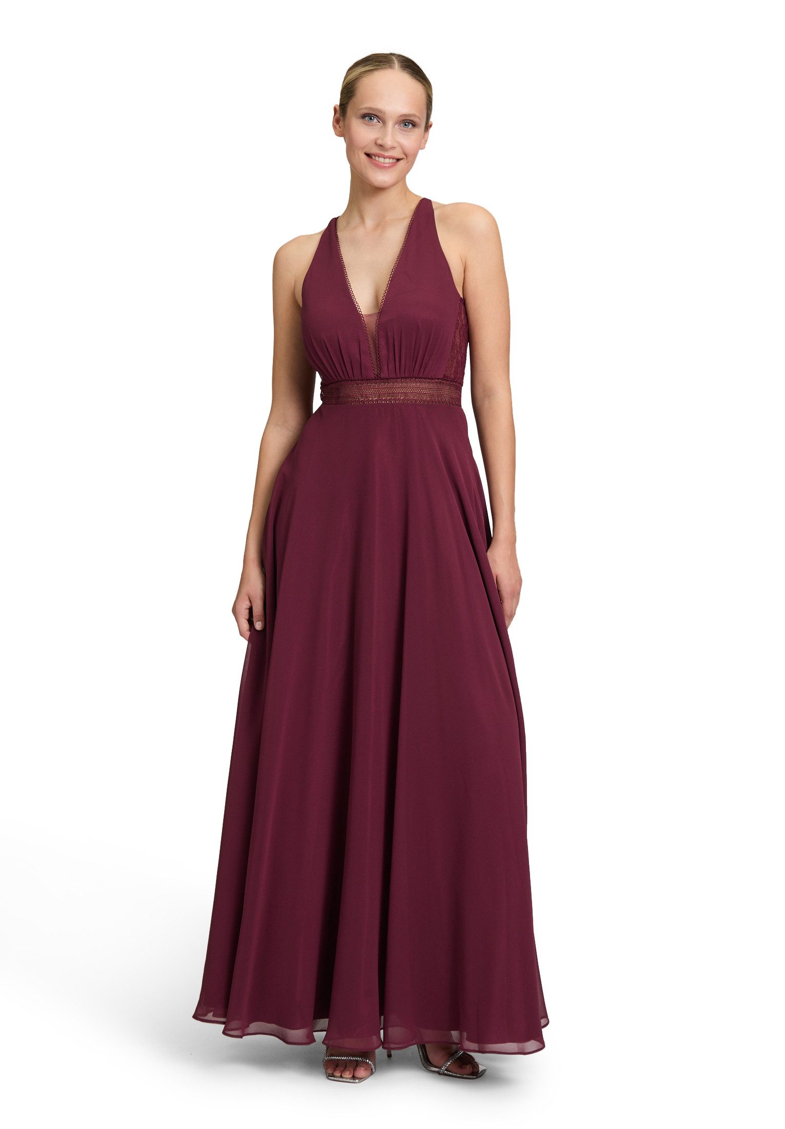 Vera Mont Abendkleid Damen Abendkleid mit Spitze Dekoelemente günstig online kaufen