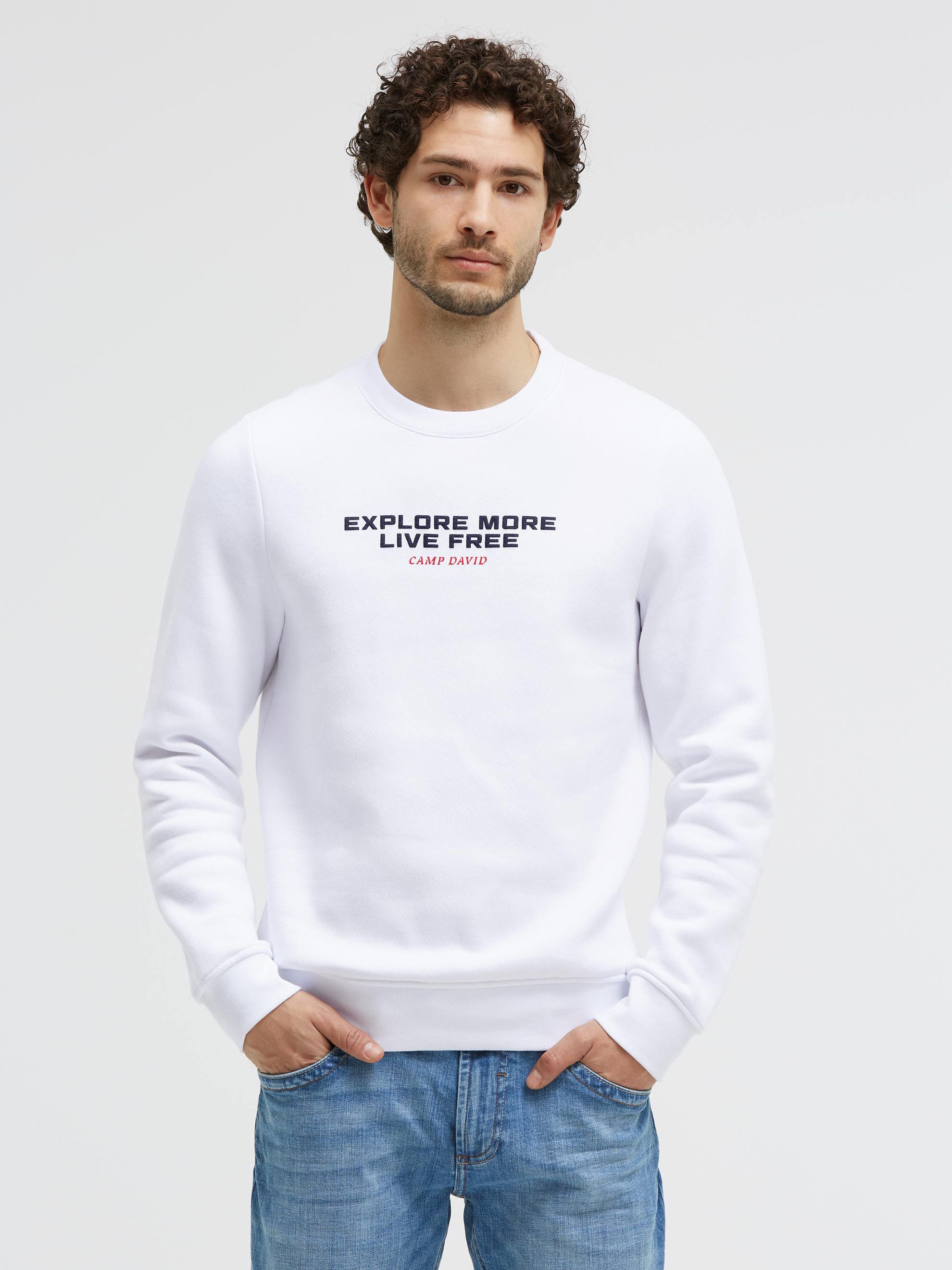 CAMP DAVID Sweater mit Print