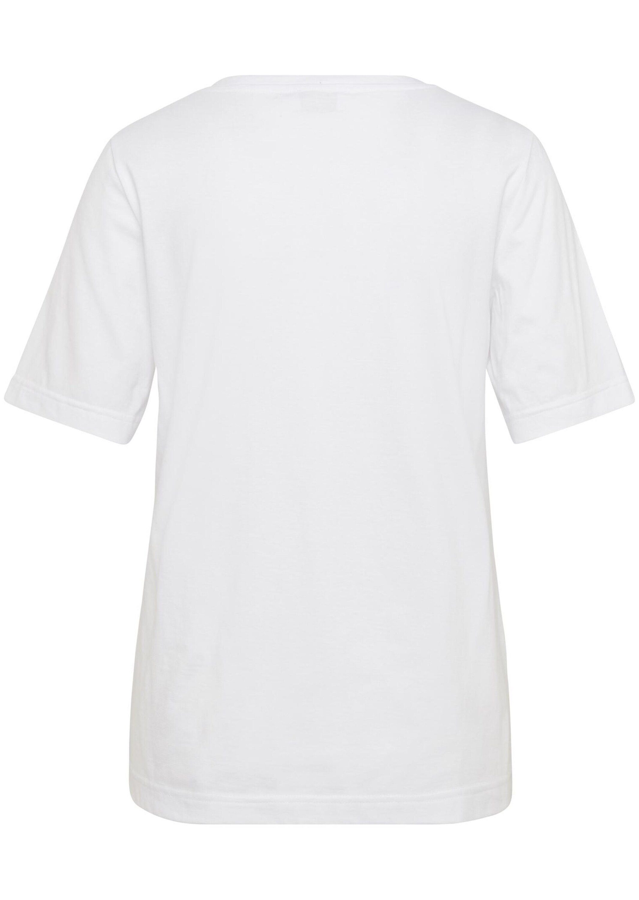 GOLDNER Print-Shirt Kurzgröße: weiß | T-Shirts