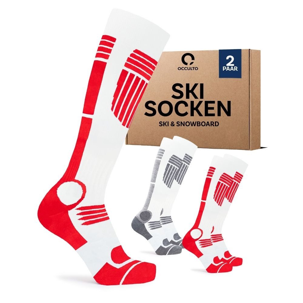 OCCULTO Skisocken Damen Skisocken 2er Pack (Modell: Maria) (2-Paar)
