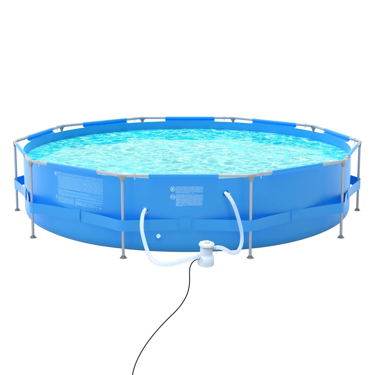 Sekey Framepool »Sekey Swimmingpool Aufstellpool Komplettset 360*76 cm,  Metal Frame Pool Rund mit Filterpumpe und Filterkartusche, Anti-Rost  Schwimmen Pool Kinder Familie, Blau« online kaufen | OTTO