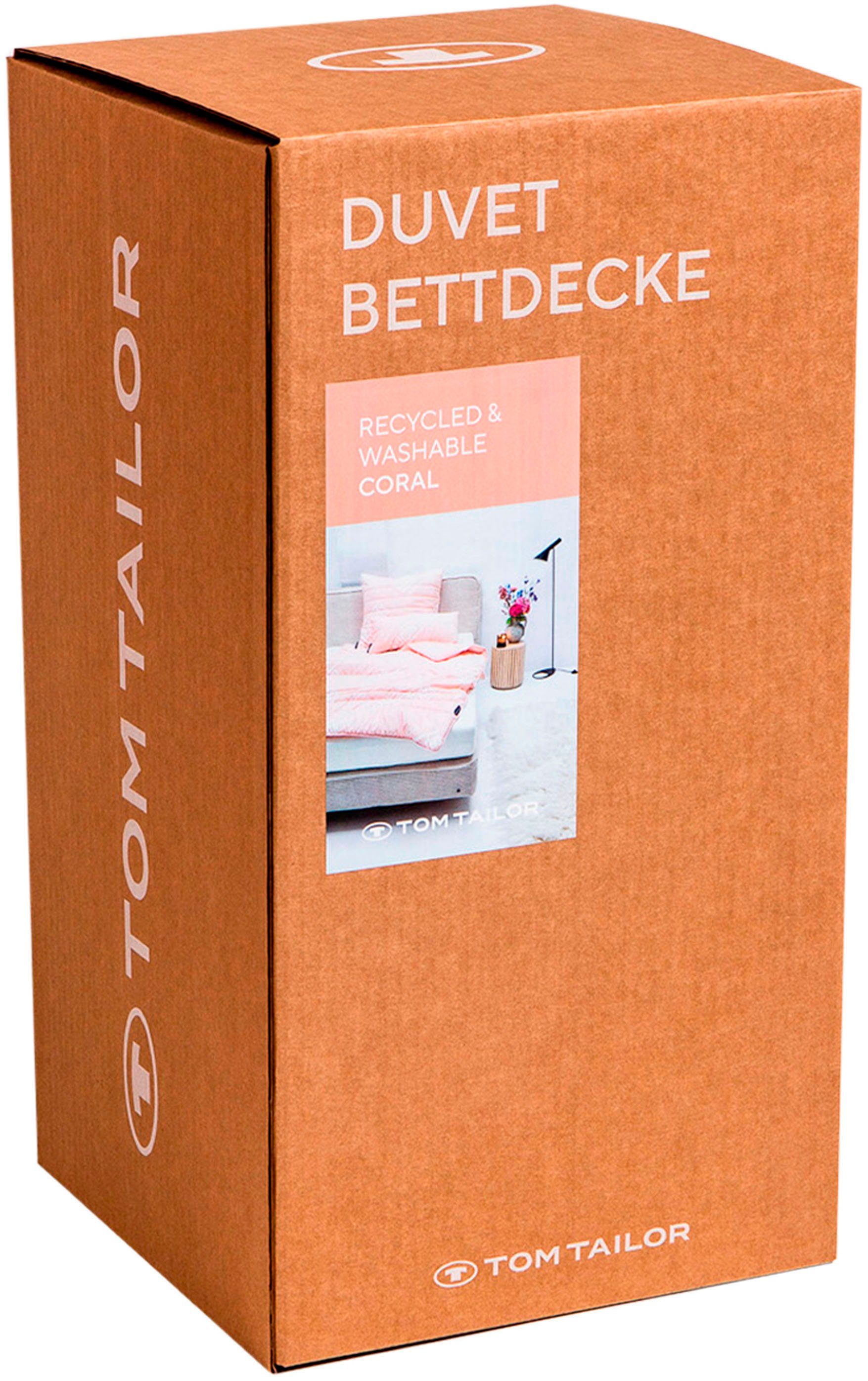 Bettdecke Colors, TOM HOME of Tailor TAILOR Tom Microfaserbettdecke, Home rosa