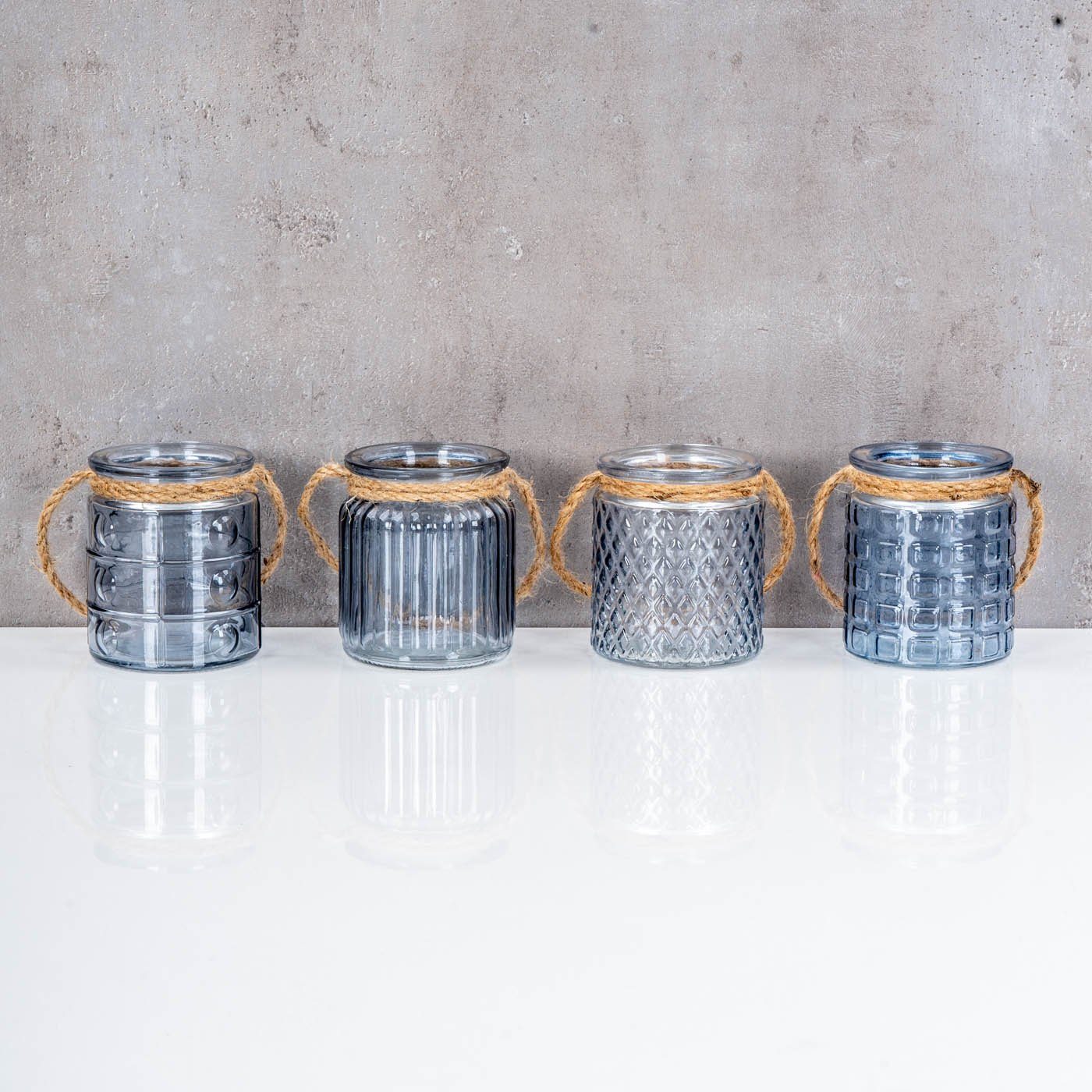 Levandeo® Teelichthalter, 4er Set Windlicht H10cm günstig online kaufen