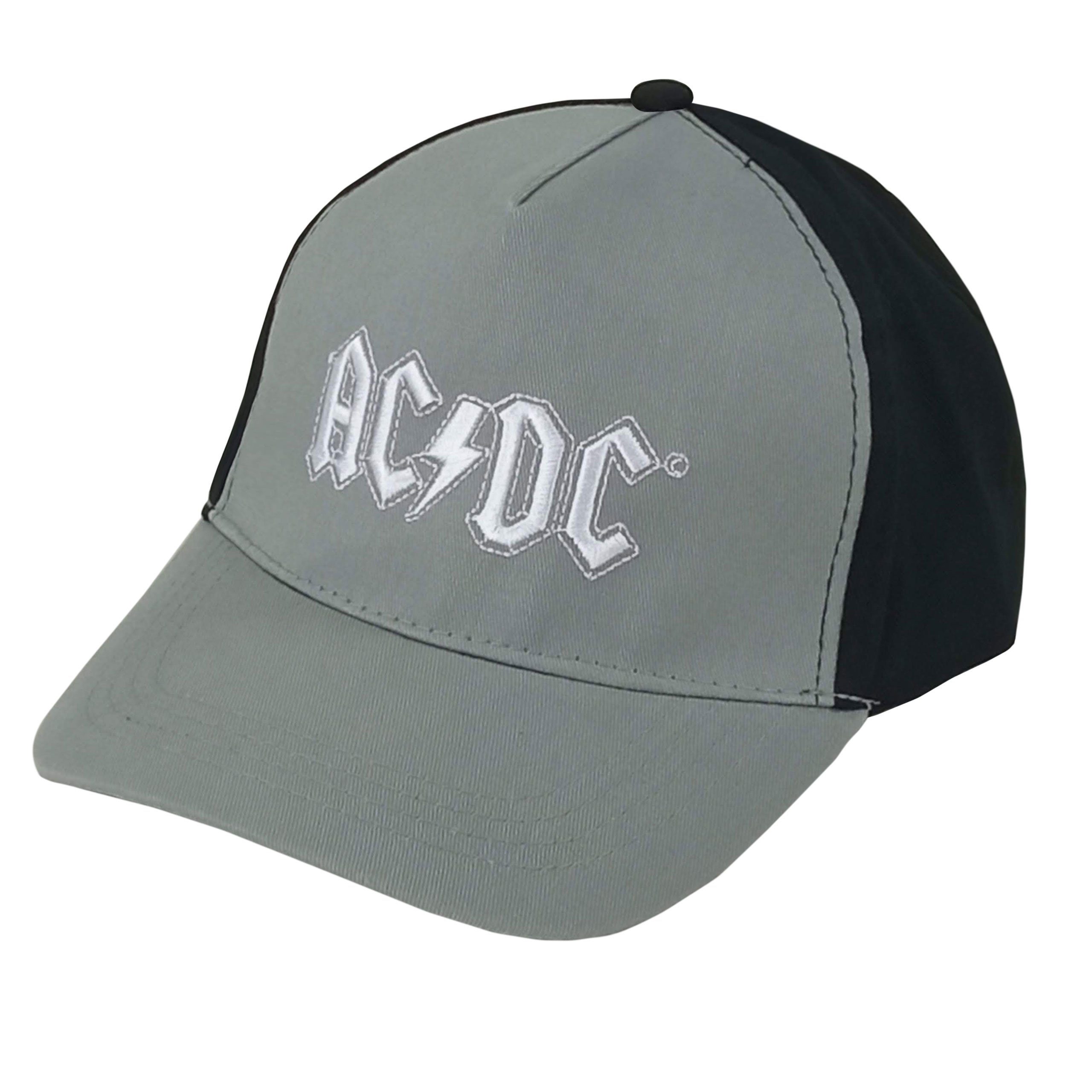 United Labels® Baseball Cap AC/DC Rockband Cap Unisex verstellbar Grau Schwarz