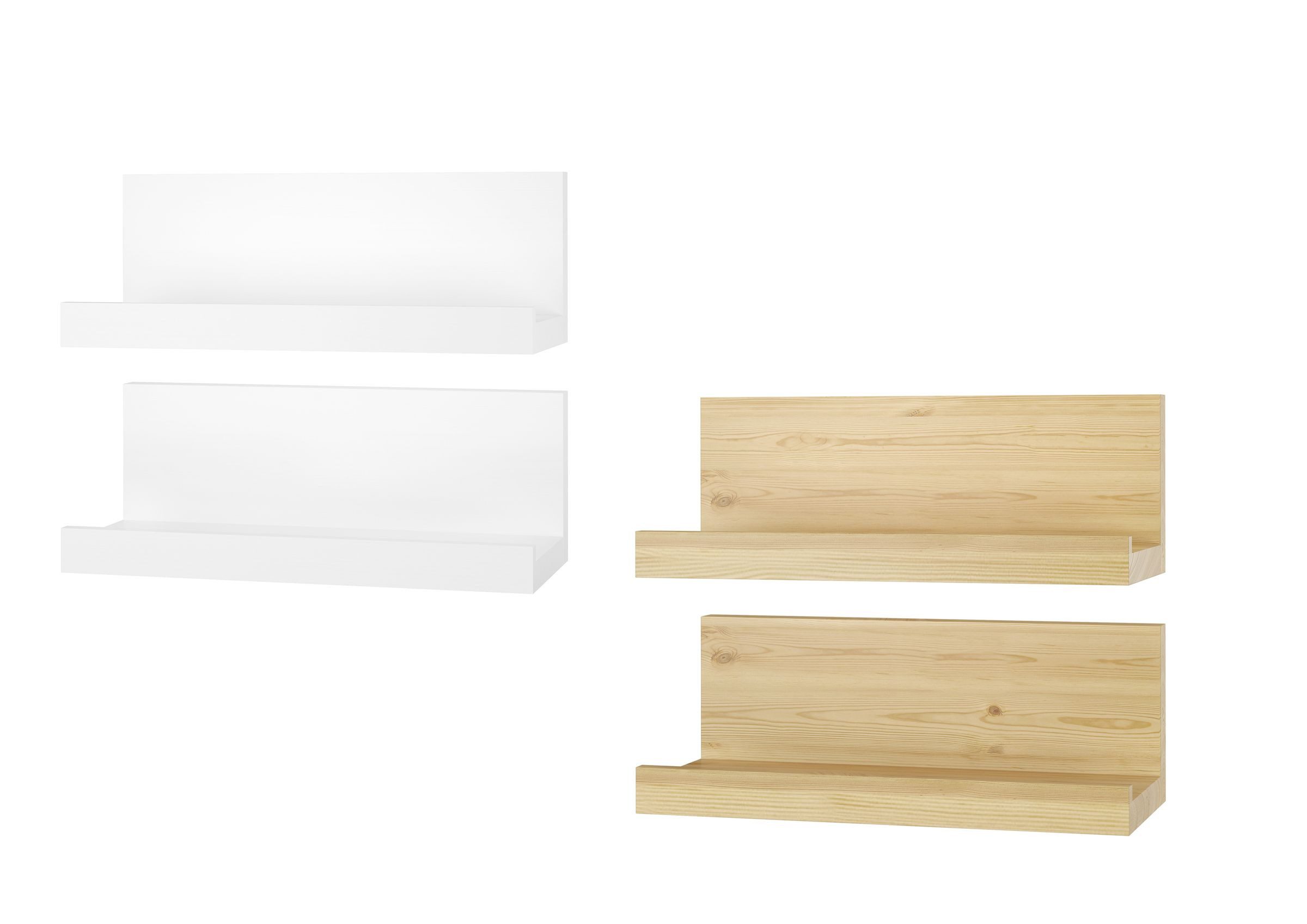 ERST-HOLZ Wandregal Ablagebrett Wandregal Holz Handy-Ablage günstig online kaufen