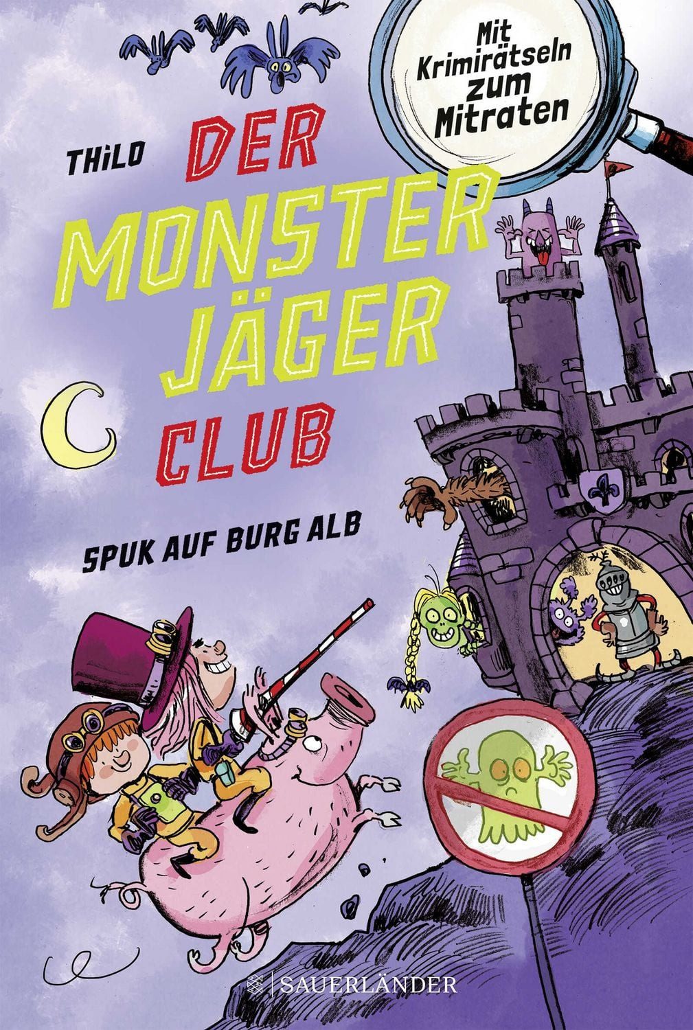 Der Monsterjäger-Club 2 – Spuk auf Burg Alb / Thilo, Mit Krimirätseln zum Mitraten, Kinderbuch für Leseanfänger ab 6 Jahren