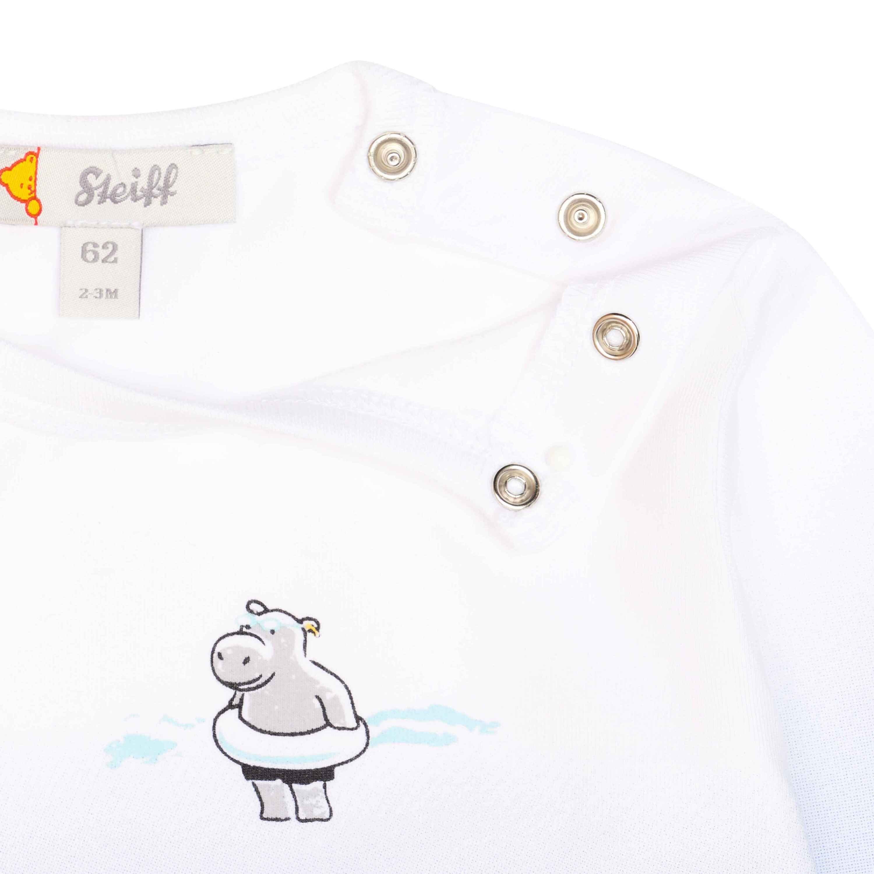 Steiff Langarmshirt T-Shirt langarm Happy Hippo