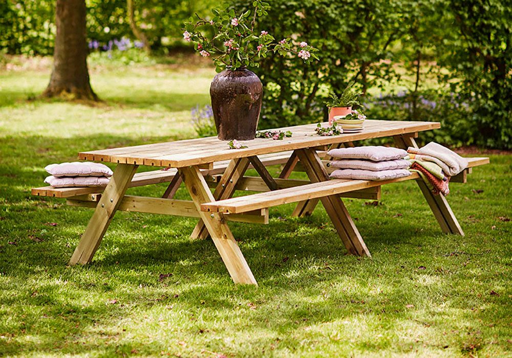 PLUS Garten-Essgruppe Kombimöbel, (1-tlg., OTTOs Choice), 300x155x71/45 cm, mit Klappsitzen