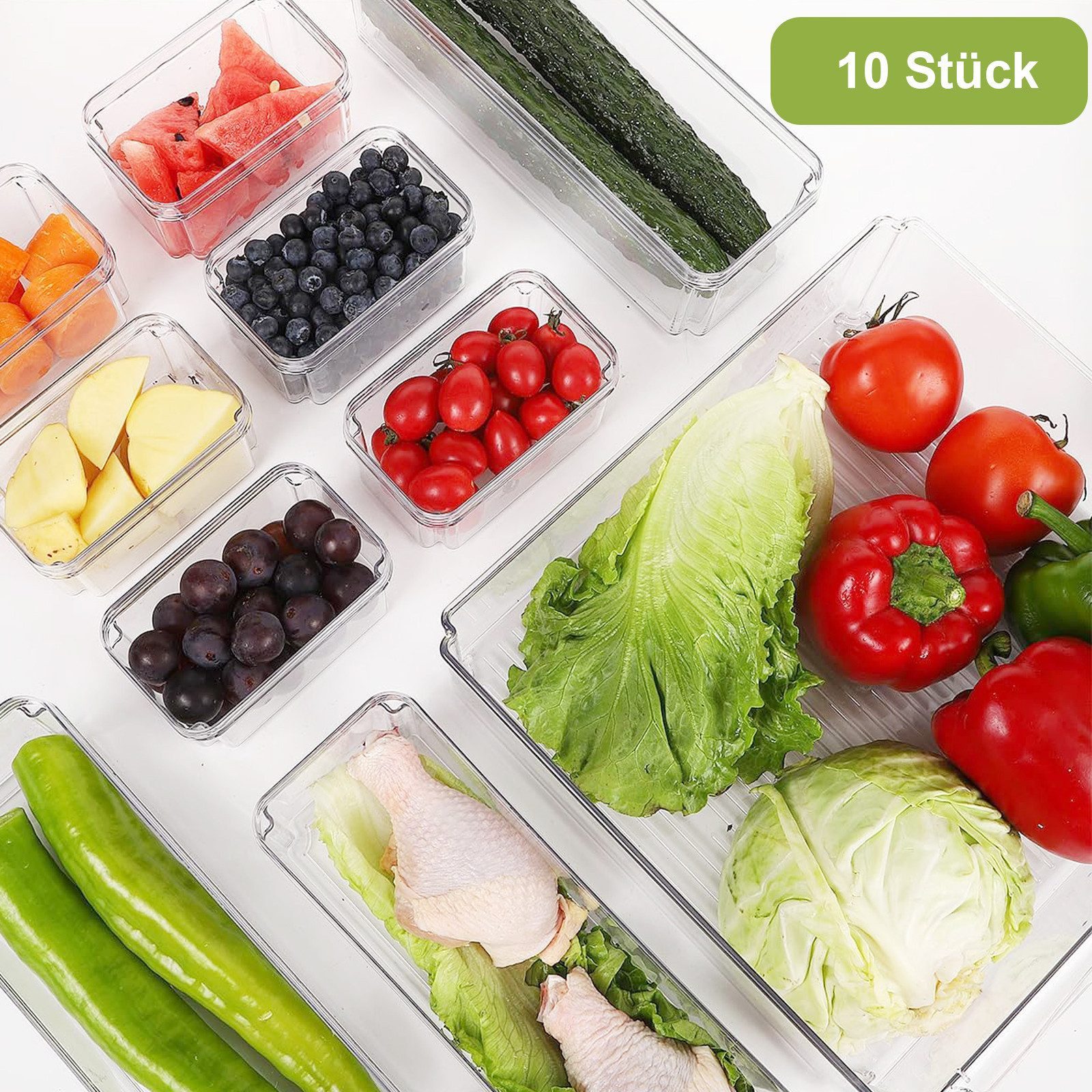 Comfy Mate Küchenorganizer-Set Küchenorganizer-Set Kühlschrank Organizer 10 günstig online kaufen