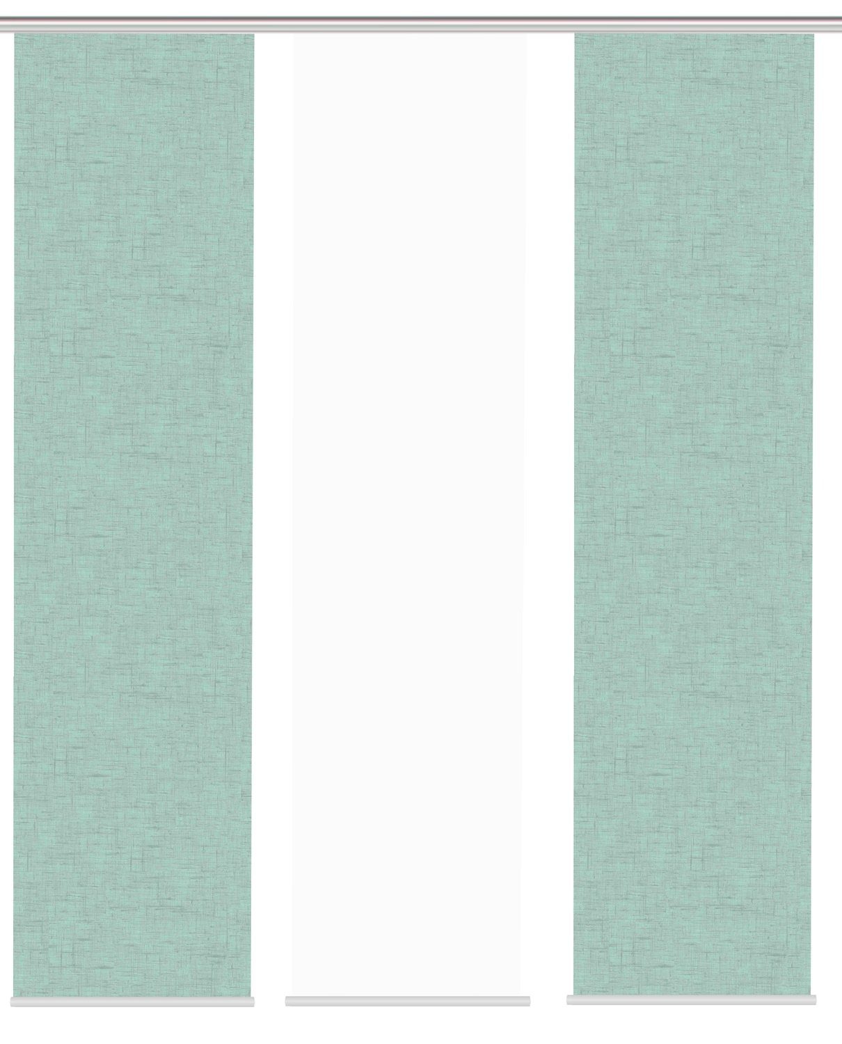 HOME WOHNIDEEN Schiebegardine Schiebegardine PIVE, Digitaldurck, Dekostoff, Seidenoptik 245x60 cm (3 St), Paneelwagen, blickdicht, 100% Polyester
