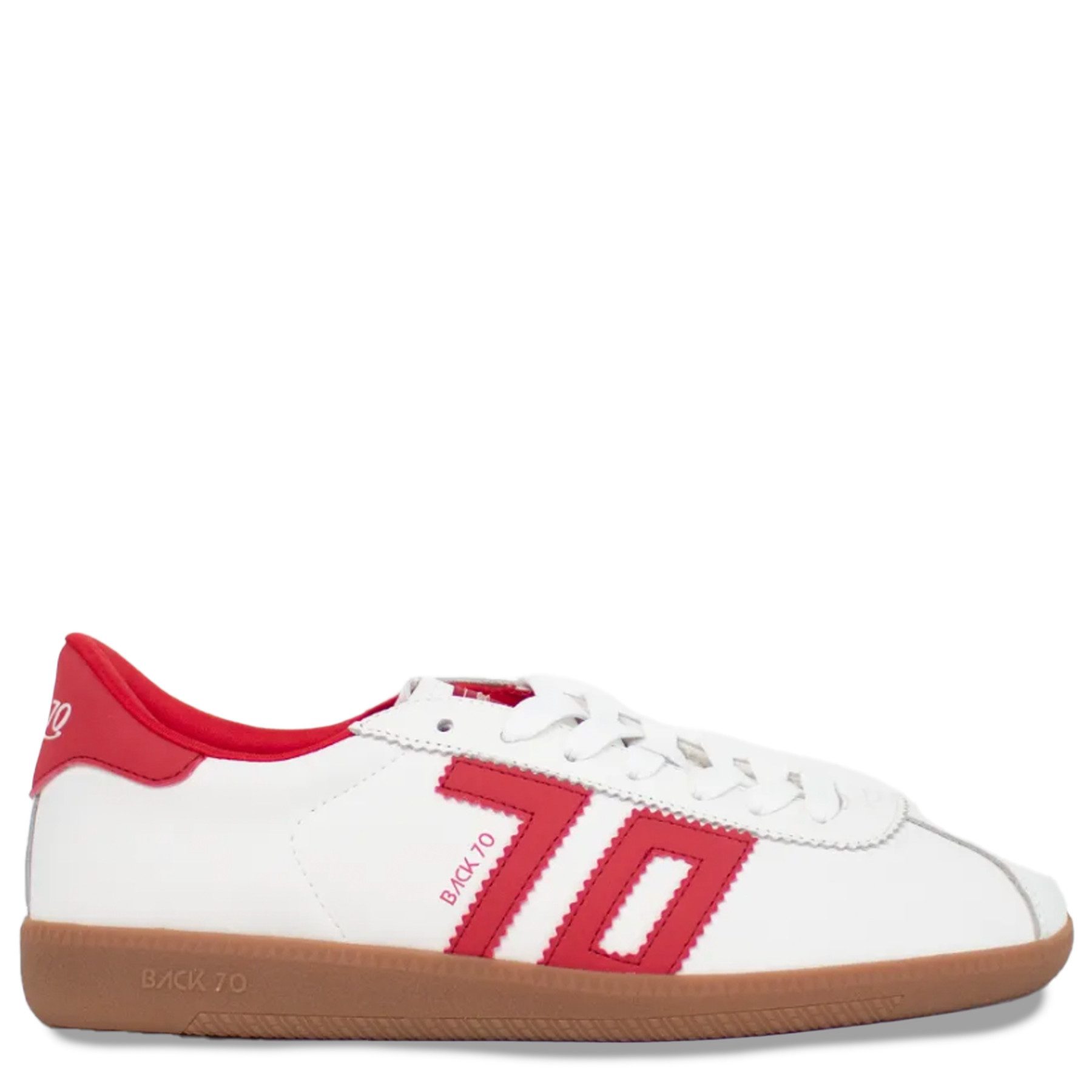 Back 70 Sneaker SHELLY aus Leder - Rot Sneaker