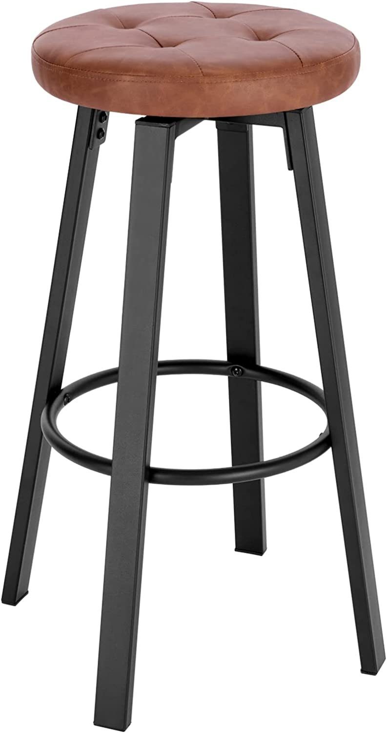 Woltu Barhocker (1 St), mit drehbarem Sitz Φ 35,5 cm, gepolsterer Hocker günstig online kaufen