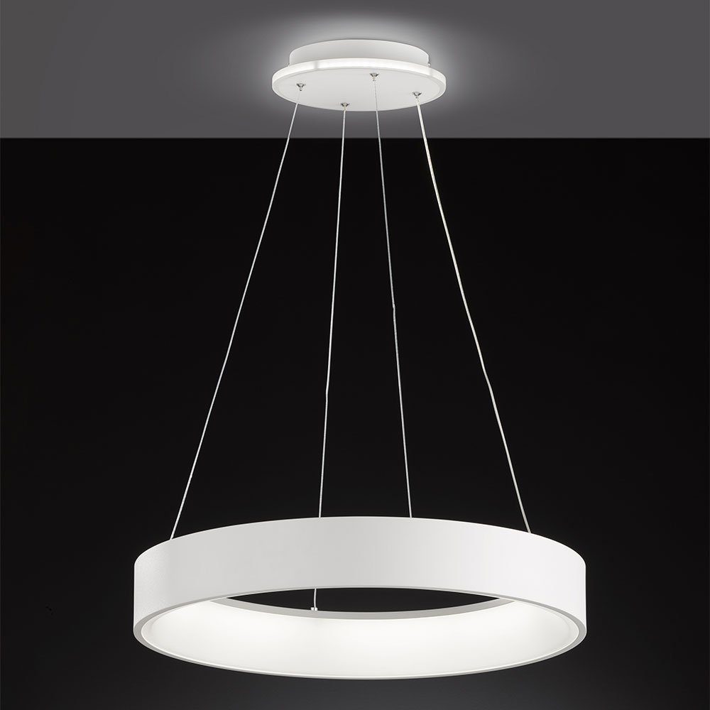 Pendelleuchte Hängeleuchte dimmbar weiß LED WOFI Hängelampen Pendelleuchte, Warmweiß, verbaut, fest LED LED-Leuchtmittel modern