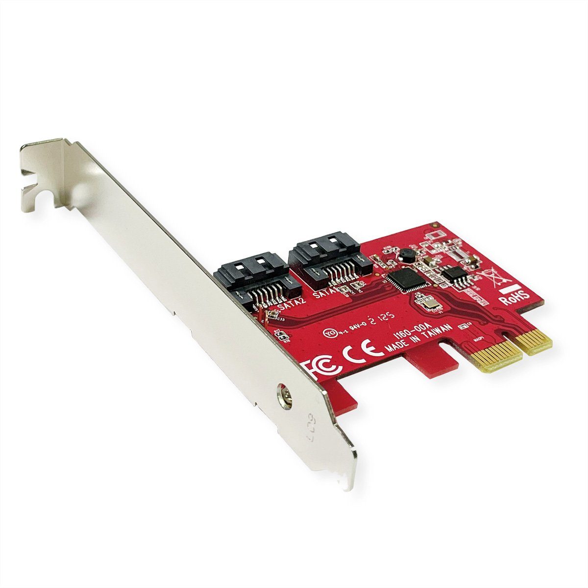 PCIe x1 SATA III 6Gbps AHCI 2Port Low Profile Host Adapter Computer-Adapter