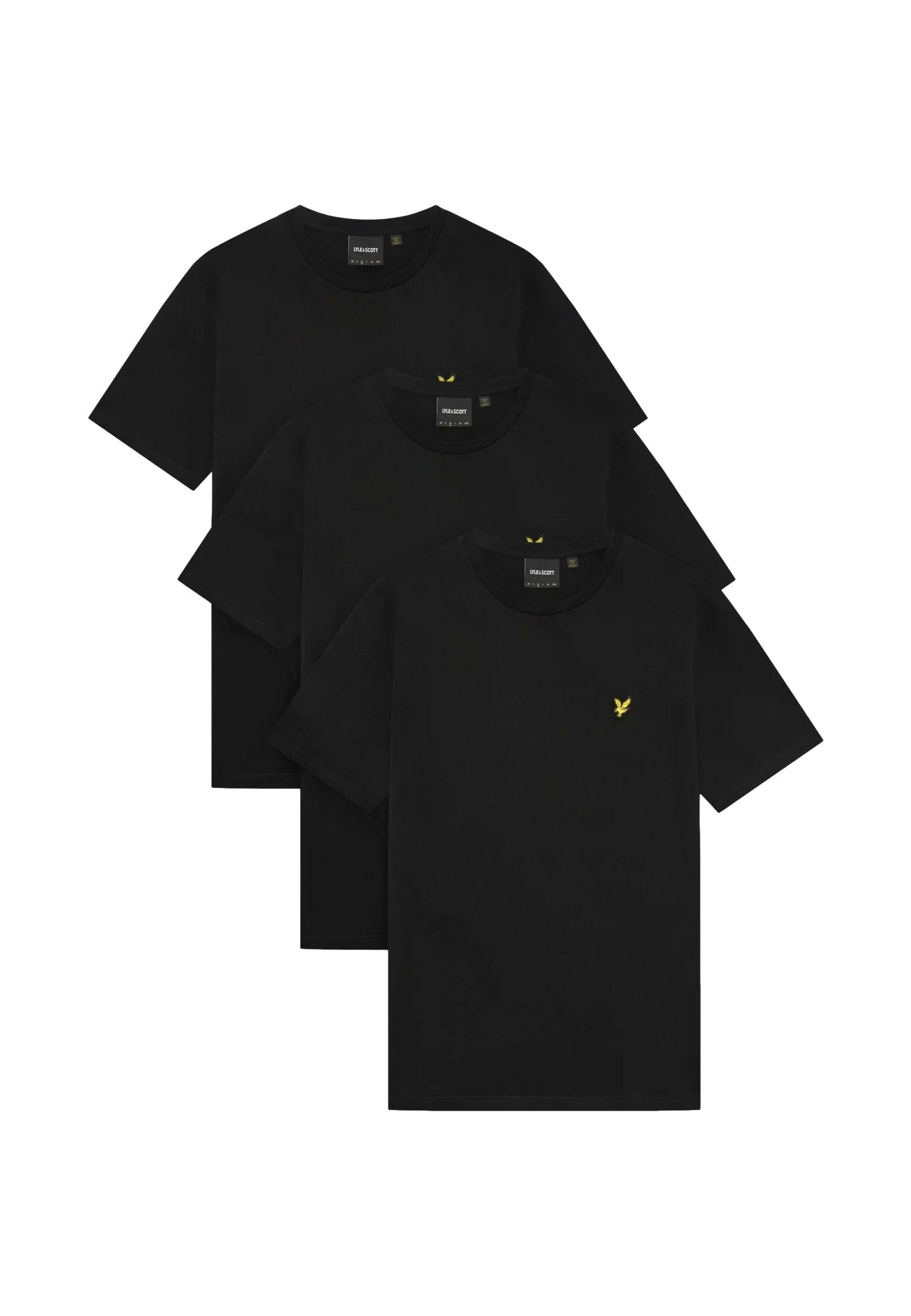 Lyle & Scott T-Shirt T-Shirt Kurzarmshirt 3 Pack (3-tlg., 3)