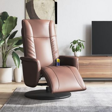 DOTMALL Massagesessel Fernsehsessel Kunstlede, Kann sitzen, liegen und um 360° drehen