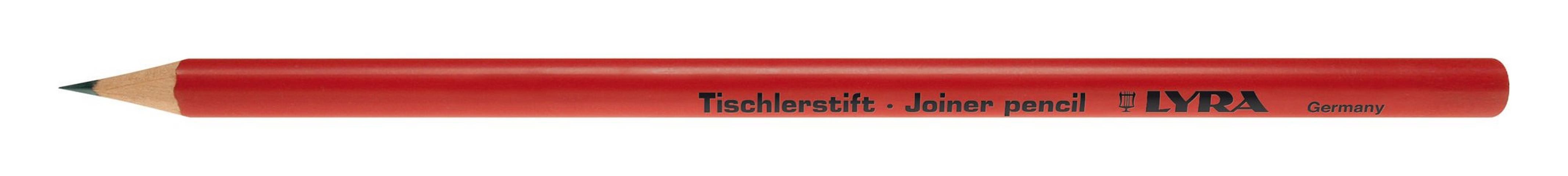LYRA Bleistift, Tischlerbleistift 91T rund rot 17,5 cm