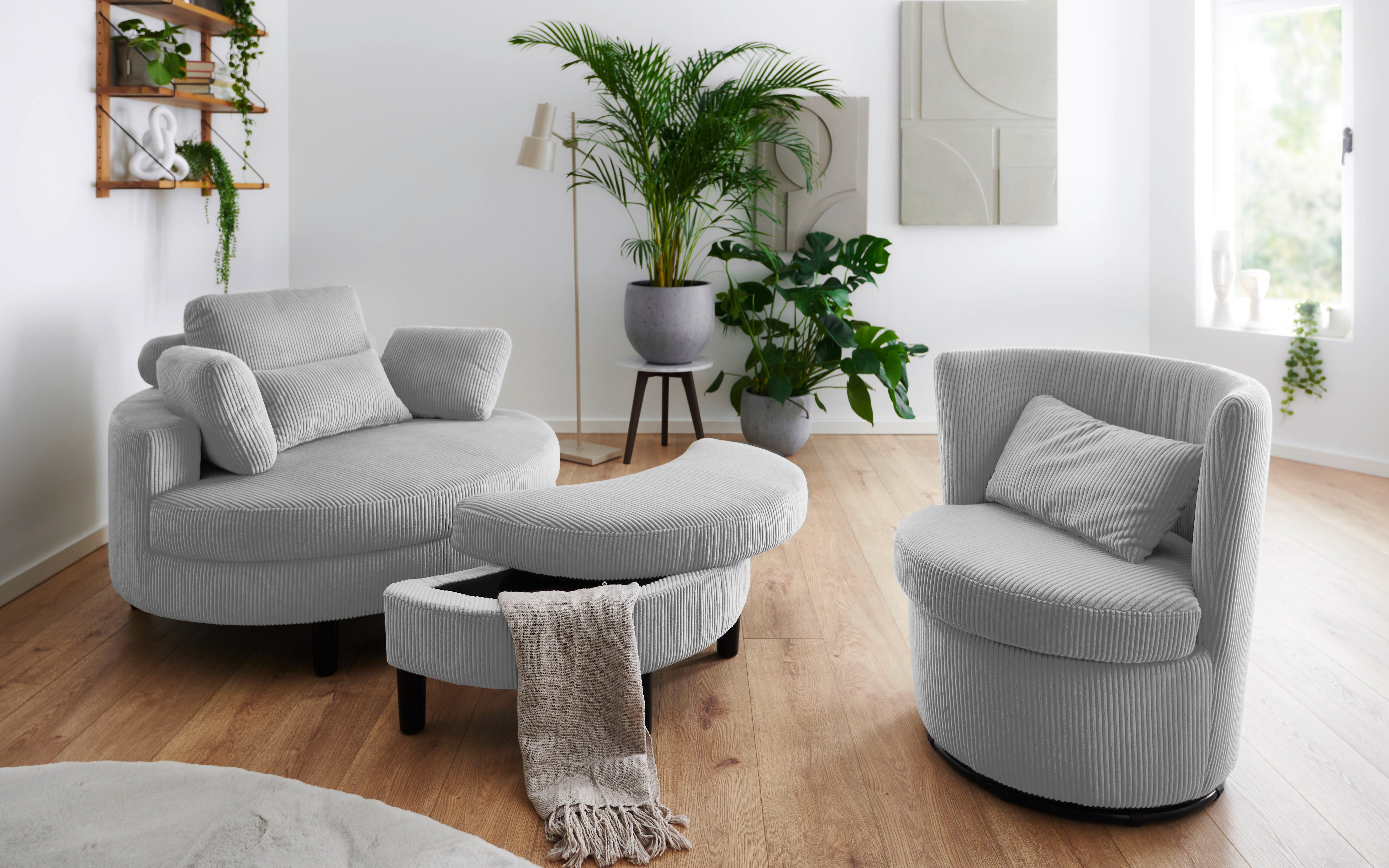 ATLANTIC home collection Drehsessel Keno, 360-Grad drehbarer Cordsessel, in günstig online kaufen