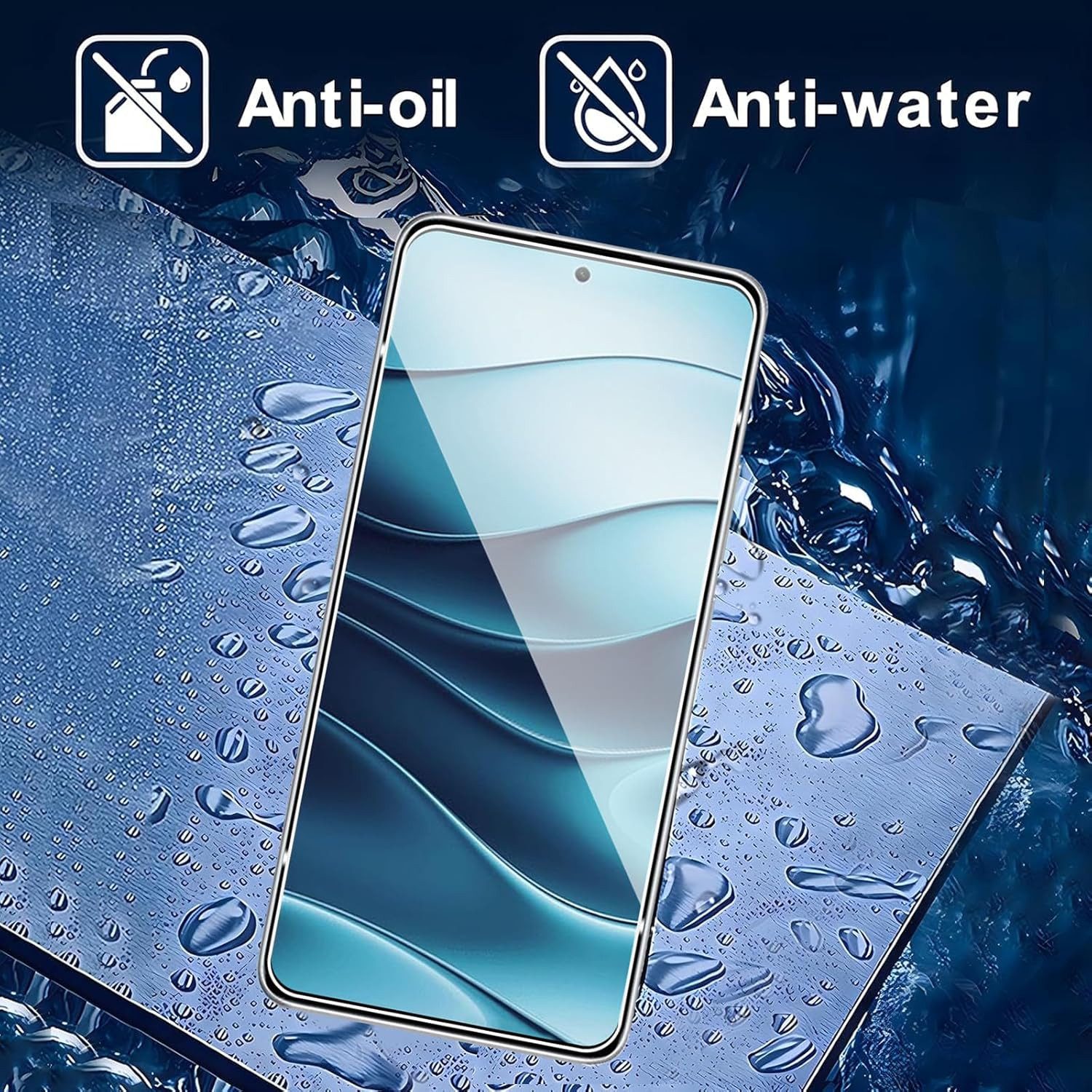 CLM-Tech Displayschutzglas 3x für Xiaomi Redmi Note 14 5G Panzerfolie kristallklar für Xiaomi Redmi Note 14 5G, Panzerglas Folie - Anti-Fingerabdruck und kratzf – Bild 3 von 5