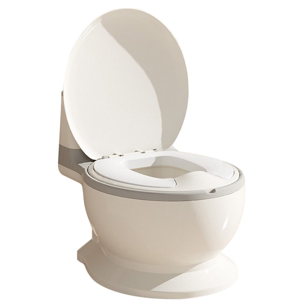 JEOBEST Toilettentrainer Töpfchen für Kinder mit Spülsound und Toilettenpapierhalter, Spritzschutz Simulation Töpfchentraining für Kleinkinder ab 1-3