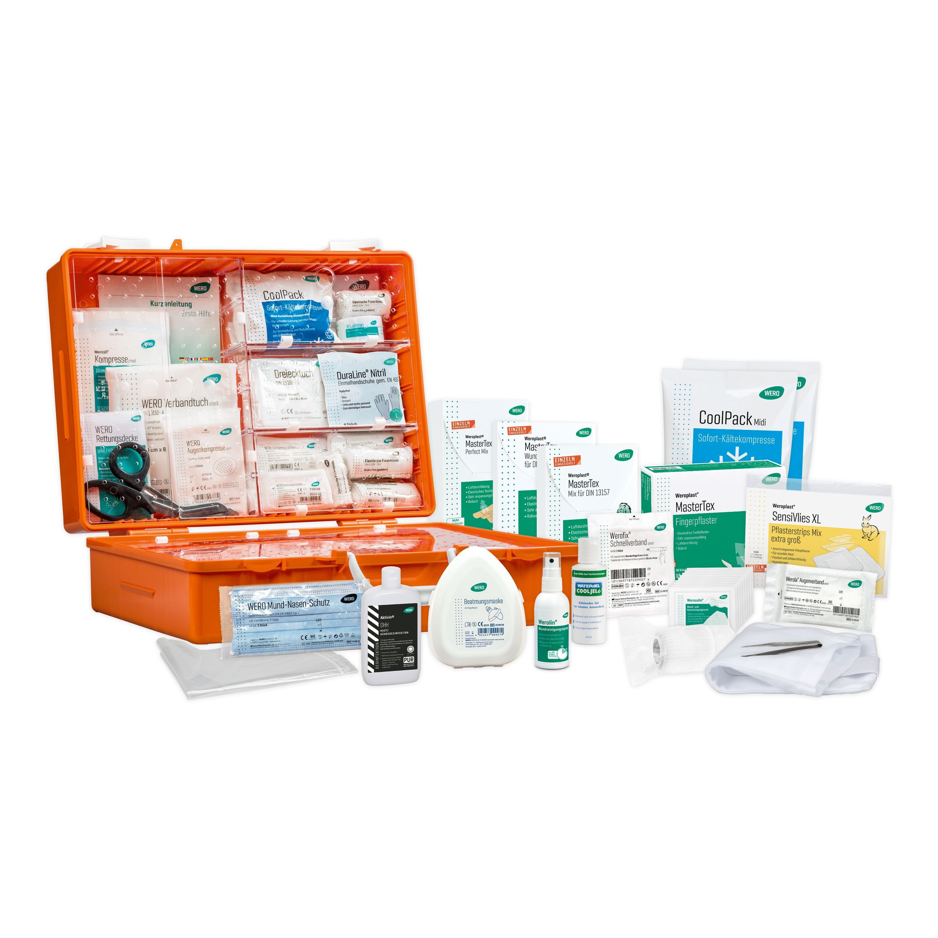 Erste-Hilfe-Koffer Werotop® 450 Erste Hilfe Koffer Teeküche / Aufenthaltsraum DIN 13157
