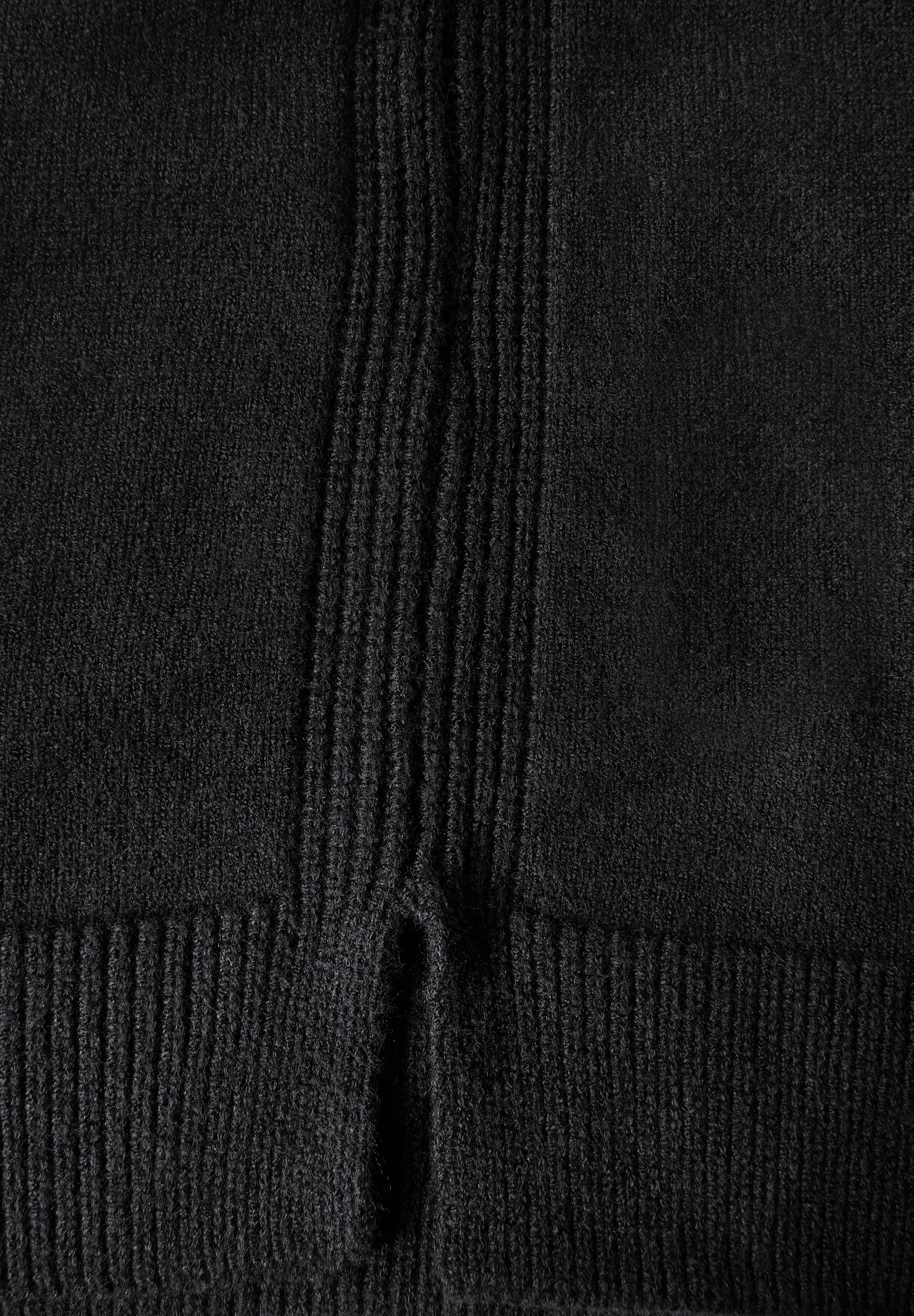 STREET ONE Rollkragenpullover mit Knopf Details