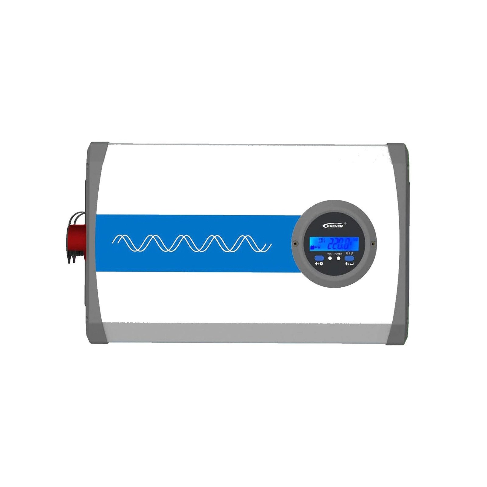 enjoy solar Wechselrichter EPEVER® IP-PLUS Serie 12/24/48VDC auf 230VAC, 500W-4000W, Umfangreiche Schutzvorrichtungen; 180°Grad drehbare LCD-Anzeige