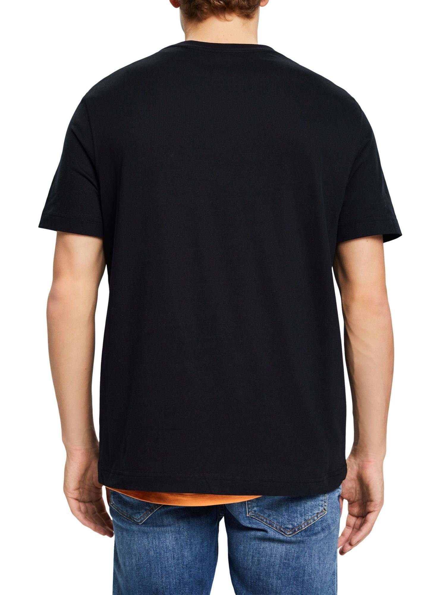 (1-tlg) Esprit Logo-T-Shirt T-Shirt BLACK