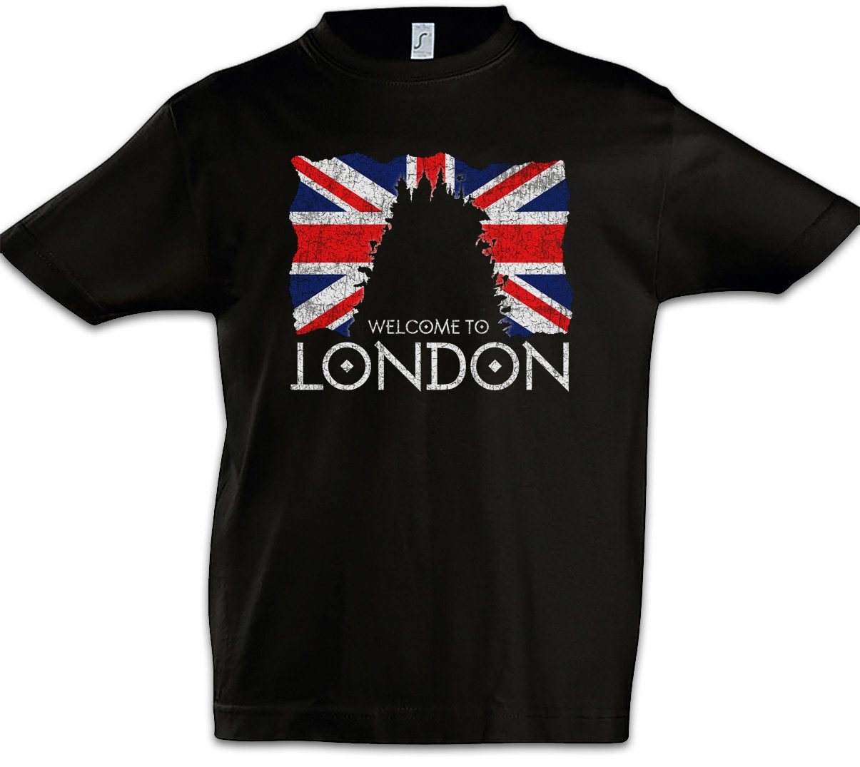 Urban Backwoods Print-Shirt Welcome To London Kinder T-Shirt City Stadt Mortal Predator Engines (1-tlg) Cities Steampunk Tom Natsworthy