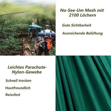 Houhence Hängematte Camping Hängematte mit Moskitonetz, 300kg Belastbarkeit,(270 x 140 cm)