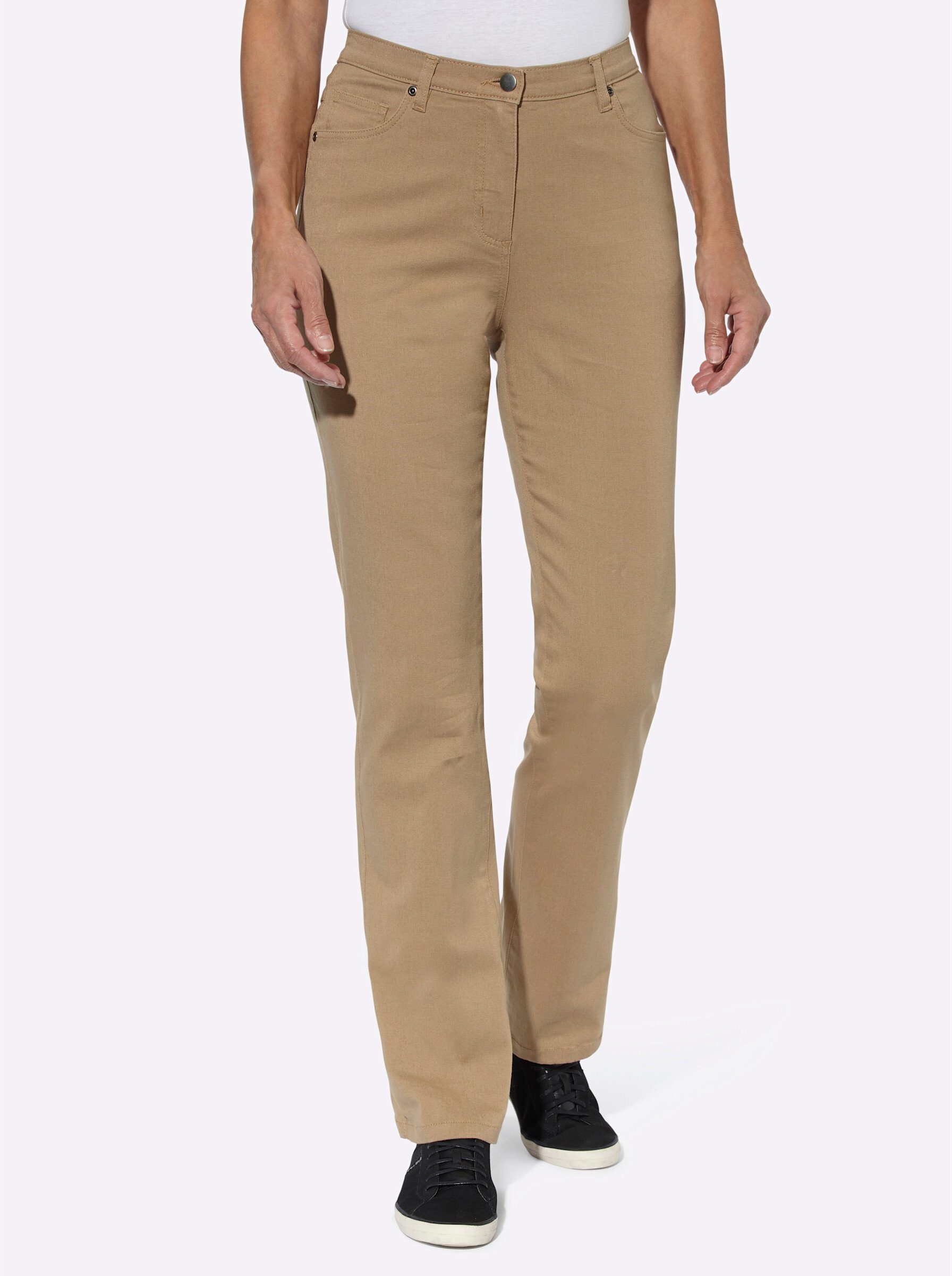 Sieh an! Bequeme Jeans camel