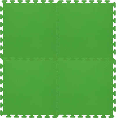 Jamara Puzzle Puzzlematten 50 x 50 cm, grün, 4 Puzzleteile