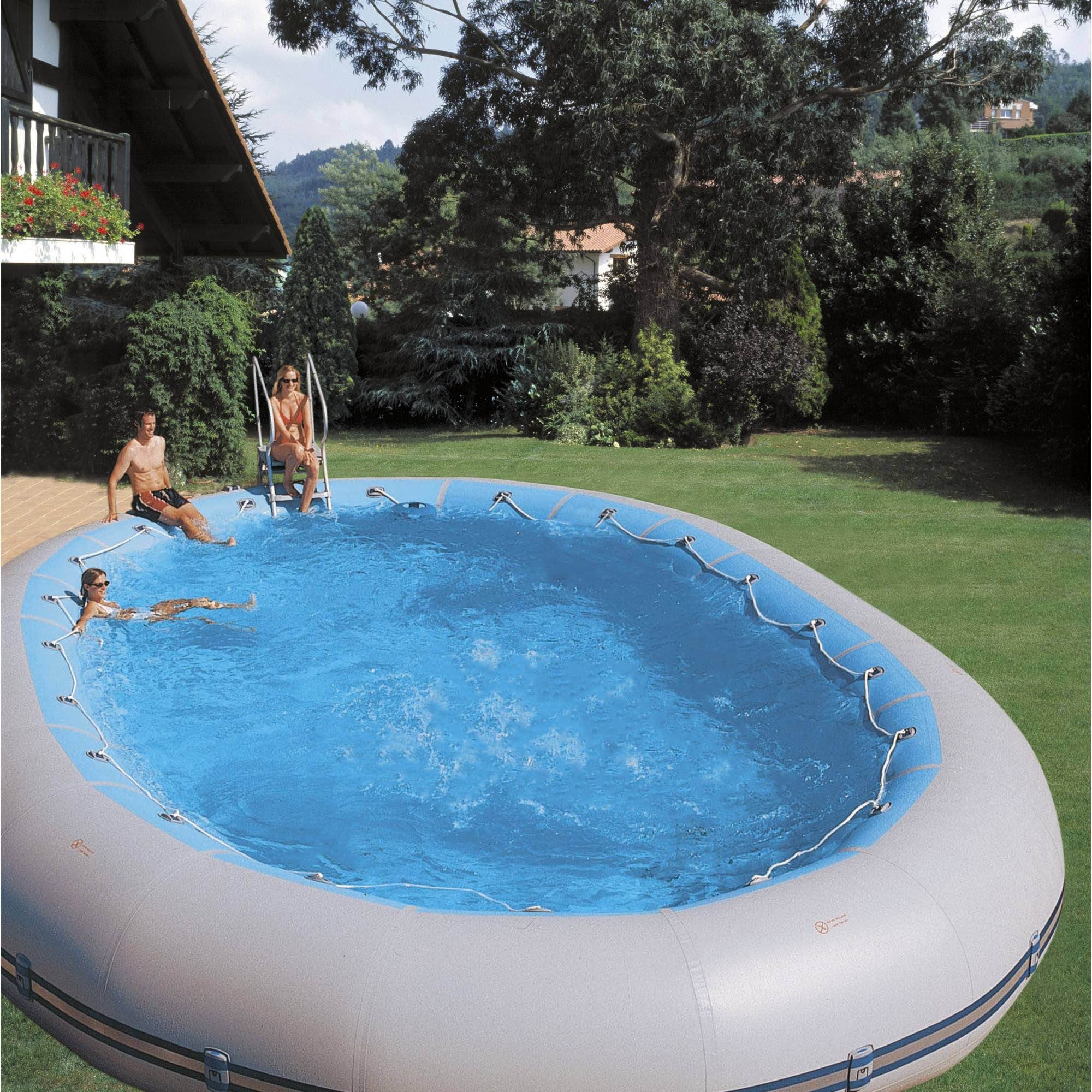 Zodiac Original Quick-Up Pool Zodiac Original Ovline 4000, Pool oval, 730x1120x1 (Komplett-Set), Werkzeugfreie Montage